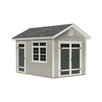 Large interior storage space inside Omaha 10x16 shed for equipment and tools