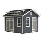 Springfield storage shed showing side entry door for convenient access