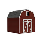 Topeka 10x16 barn shed with double doors open for large equipment access